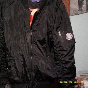 Black Military Style puffer jacket
